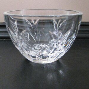 Vintage Waterford Seahorse Condiment Small Bowl with Tulips